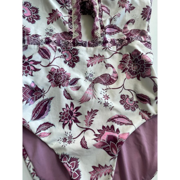 BECCA Sample Piece Tahiti Floral One-Piece Swimsuit Women's Size Small - Picture 10 of 13